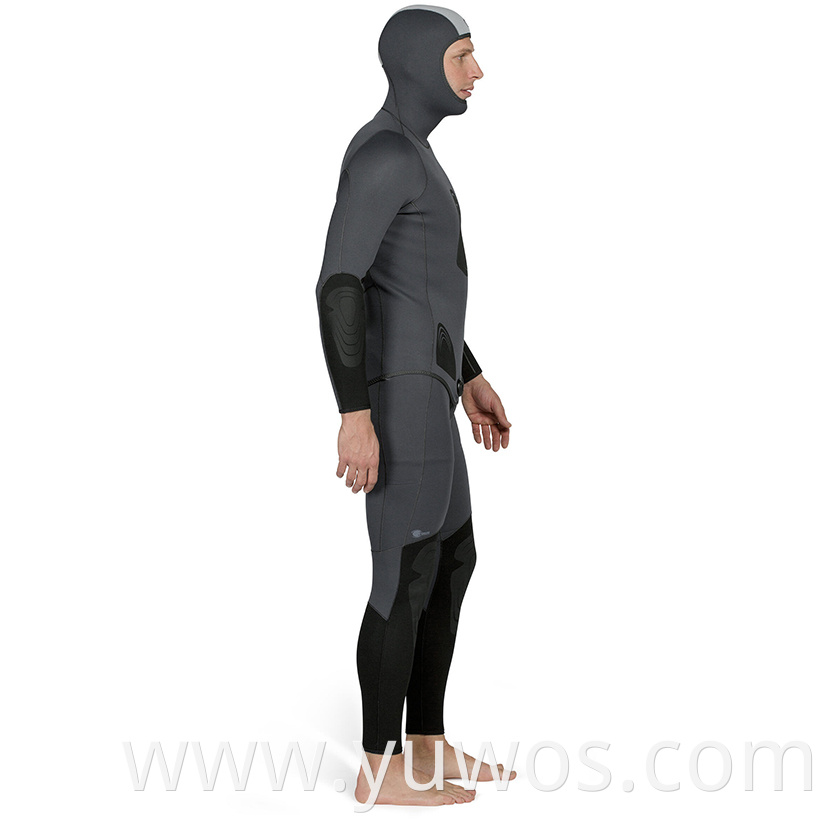 Mens Spearfishing Jacket 3mm Neoprene Grey